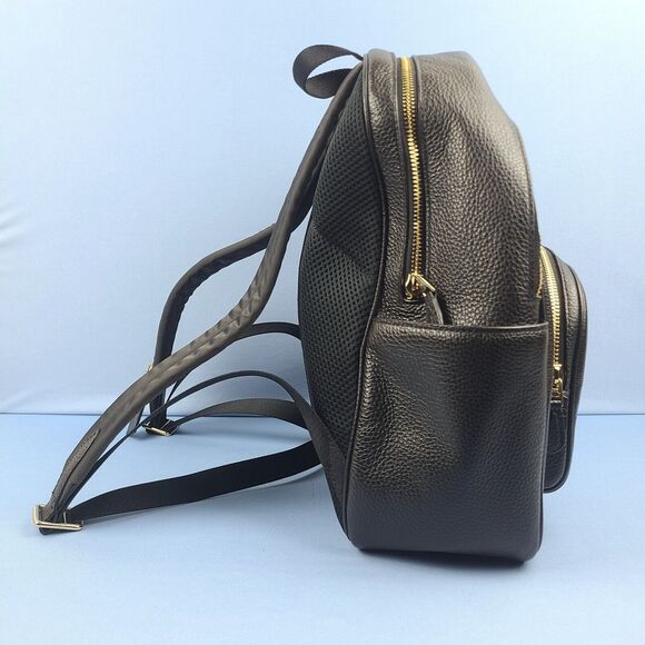 Coach Court Backpack Pebbled Leather Black Gold Black A2221-5666 Luxury Goods - Picture 5 of 15